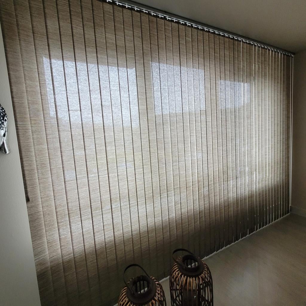 Verticale lamellen - diverse maten, 3 jaar oud, Huis en Inrichting, Stoffering | Gordijnen en Lamellen, Zo goed als nieuw, 200 cm of meer