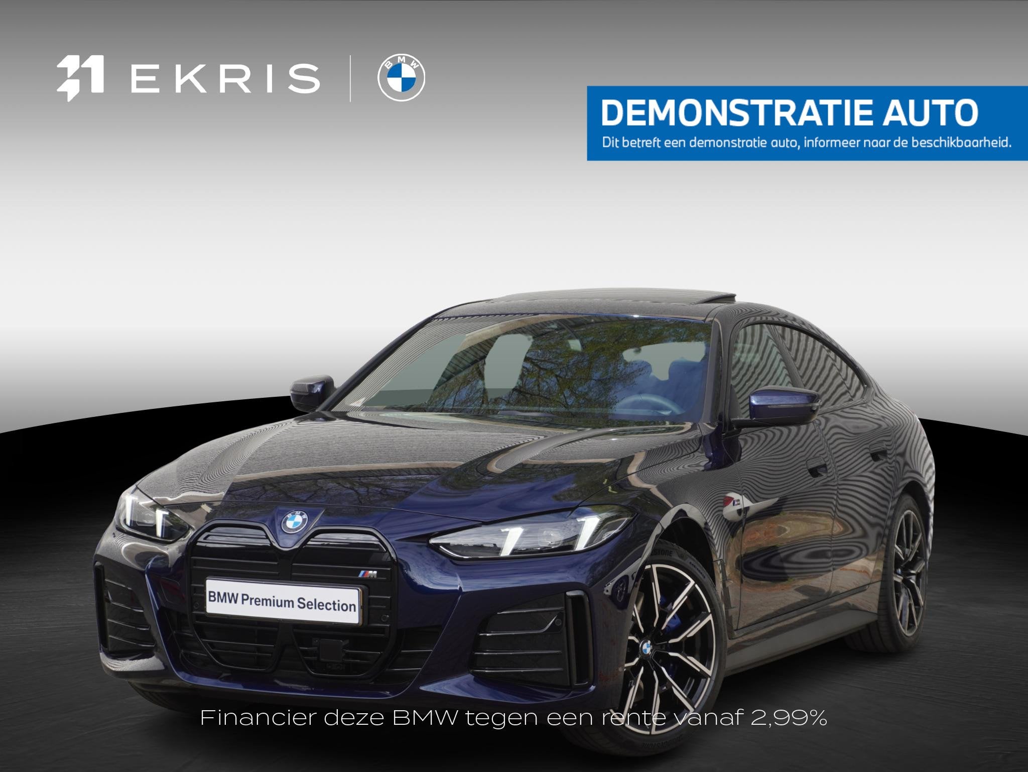 BMW i4 eDrive35 M Sportpakket | Comfort Pack | Stuurwielrand, Auto's, BMW, Zwart, Met garantie (alle), Blauw, 420 min