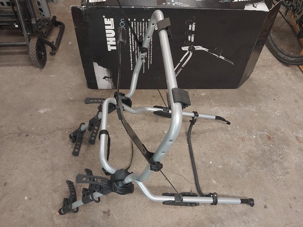 Thule ClipOn 9104 fietsendrager, voor auto zonder trekhaak, Ophalen of Verzenden, 3 fietsen of meer, Nieuw, Achterklepdrager