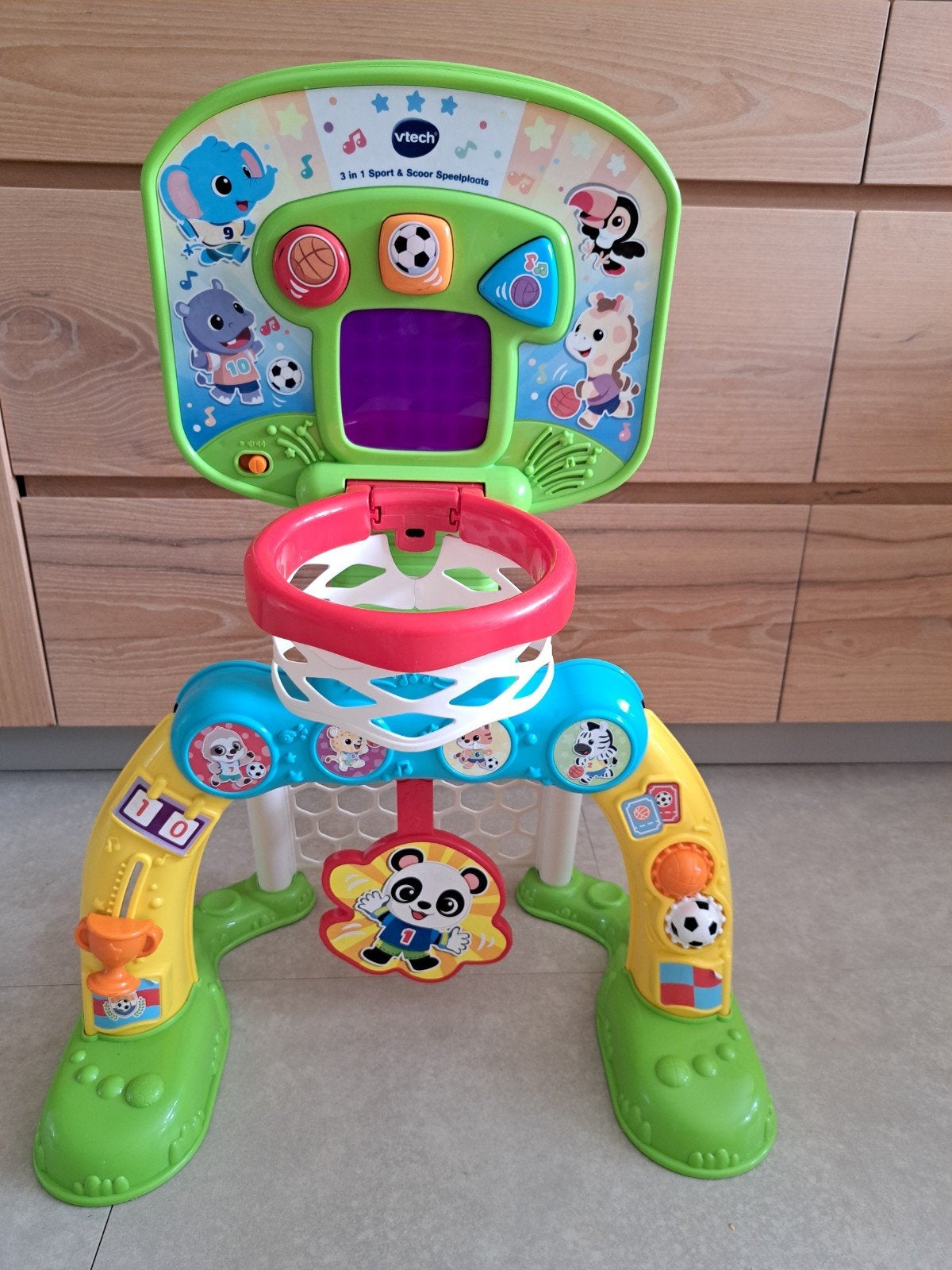 Vtech Voetbal en Basketbal sport & score speelset, Kinderen en Baby's, Speelgoed | Vtech, Ophalen, Gebruikt, 6 maanden tot 2 jaar