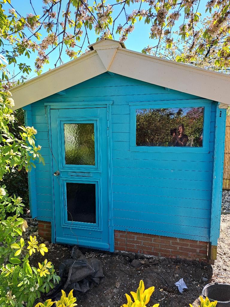 Tuinhuis, Tuin en Terras, Tuinhuizen, Ophalen, 250 tot 500 cm, Blokhut, 2 ramen