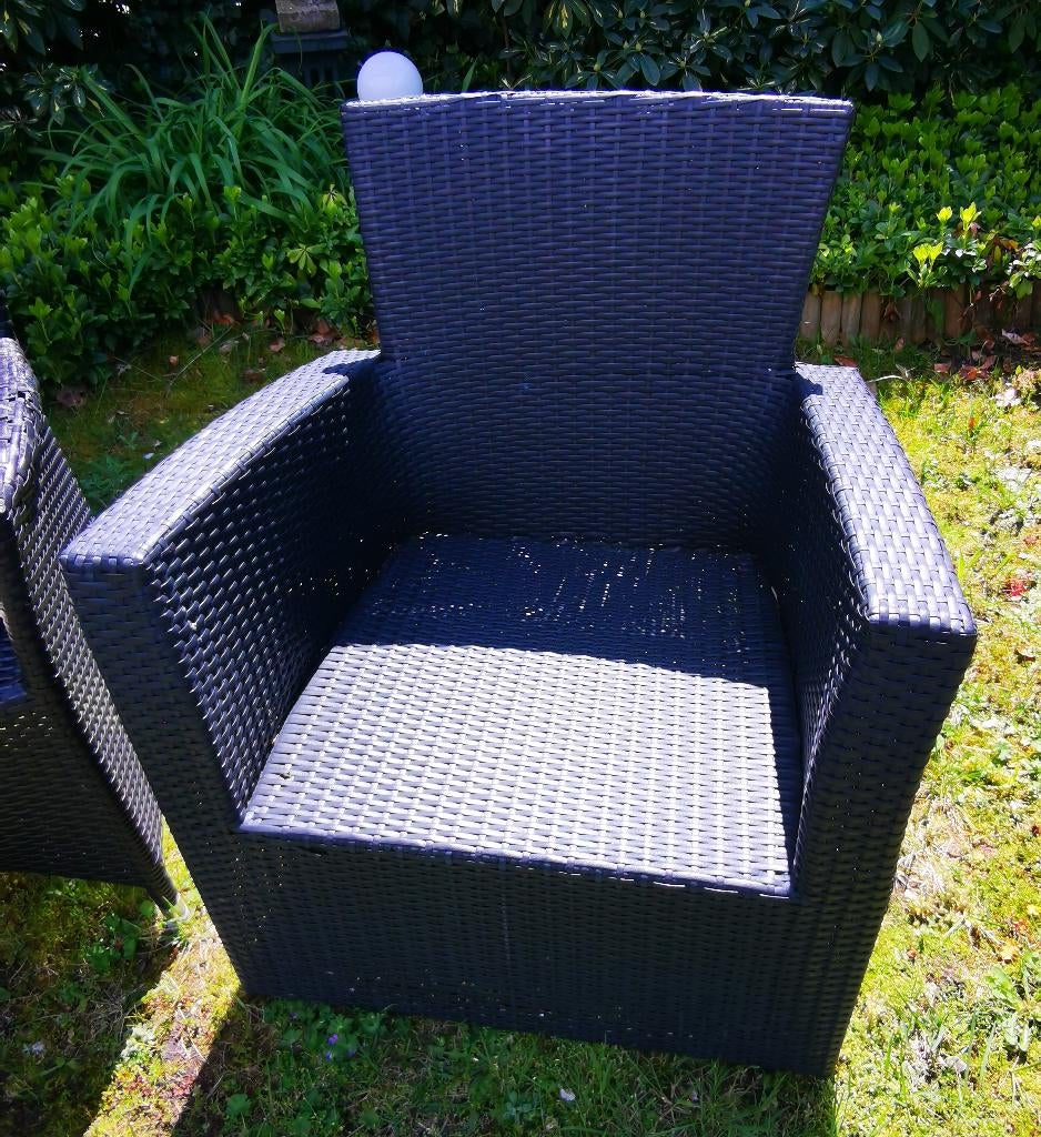 2 tuin terra stoel lounge stoelen wicker loungestoelen, Ophalen, Gebruikt, Wicker