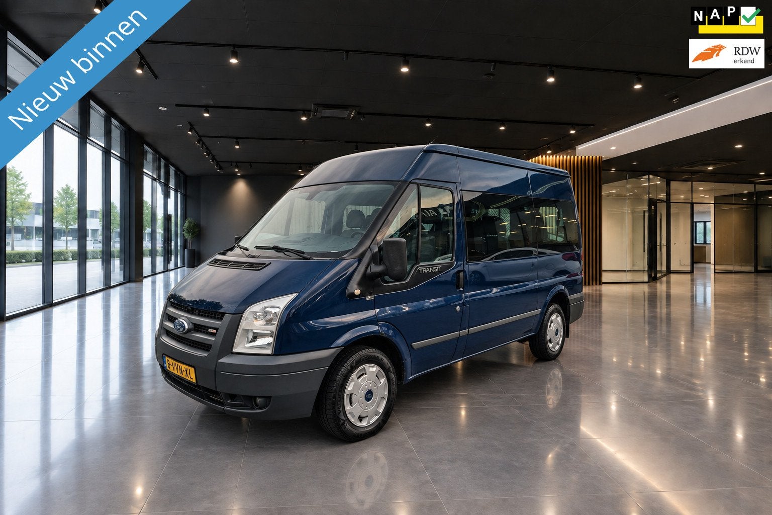 Ford Transit Kombi 280M 2.2 TDCI SHD ROLSTOELBUS + LIFT, Blauw, Bedrijf, Transit, Te koop