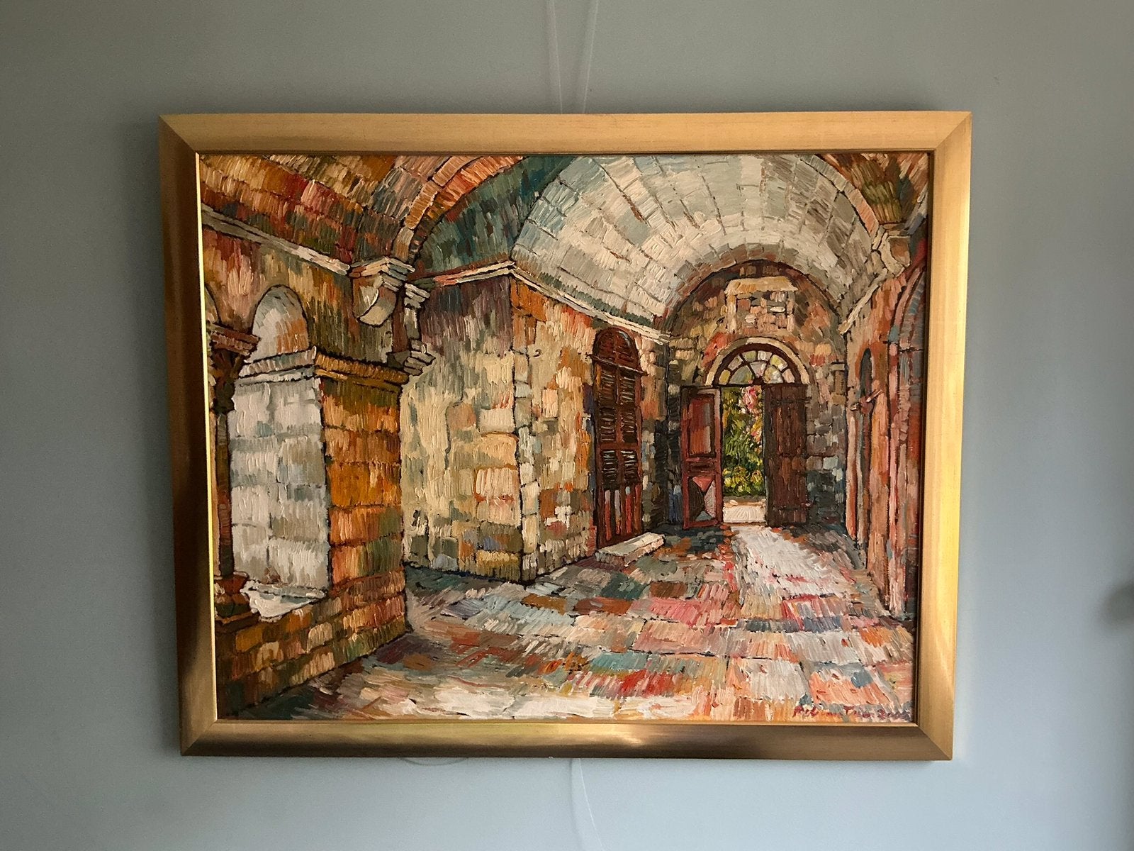 Olieverf schilderij Rob van Trier St Remy ,v gogh kunst, Ophalen