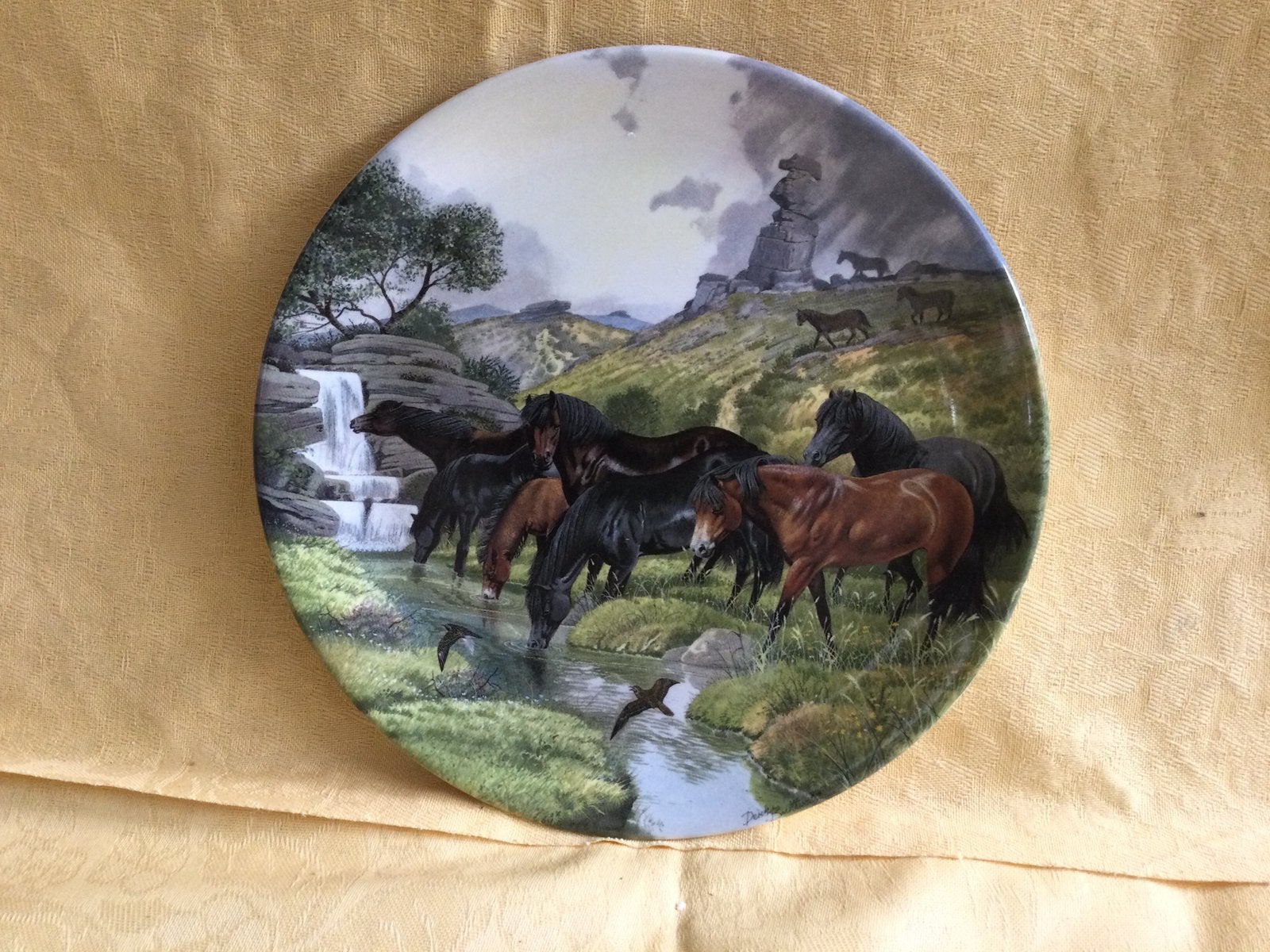 Wandbord Davenport 1990 Dartmoor Ponies limited, Ophalen of Verzenden