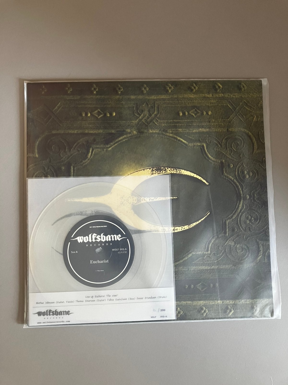 Eucharist death metal LP, Cd's en Dvd's, Ophalen of Verzenden, Zo goed als nieuw