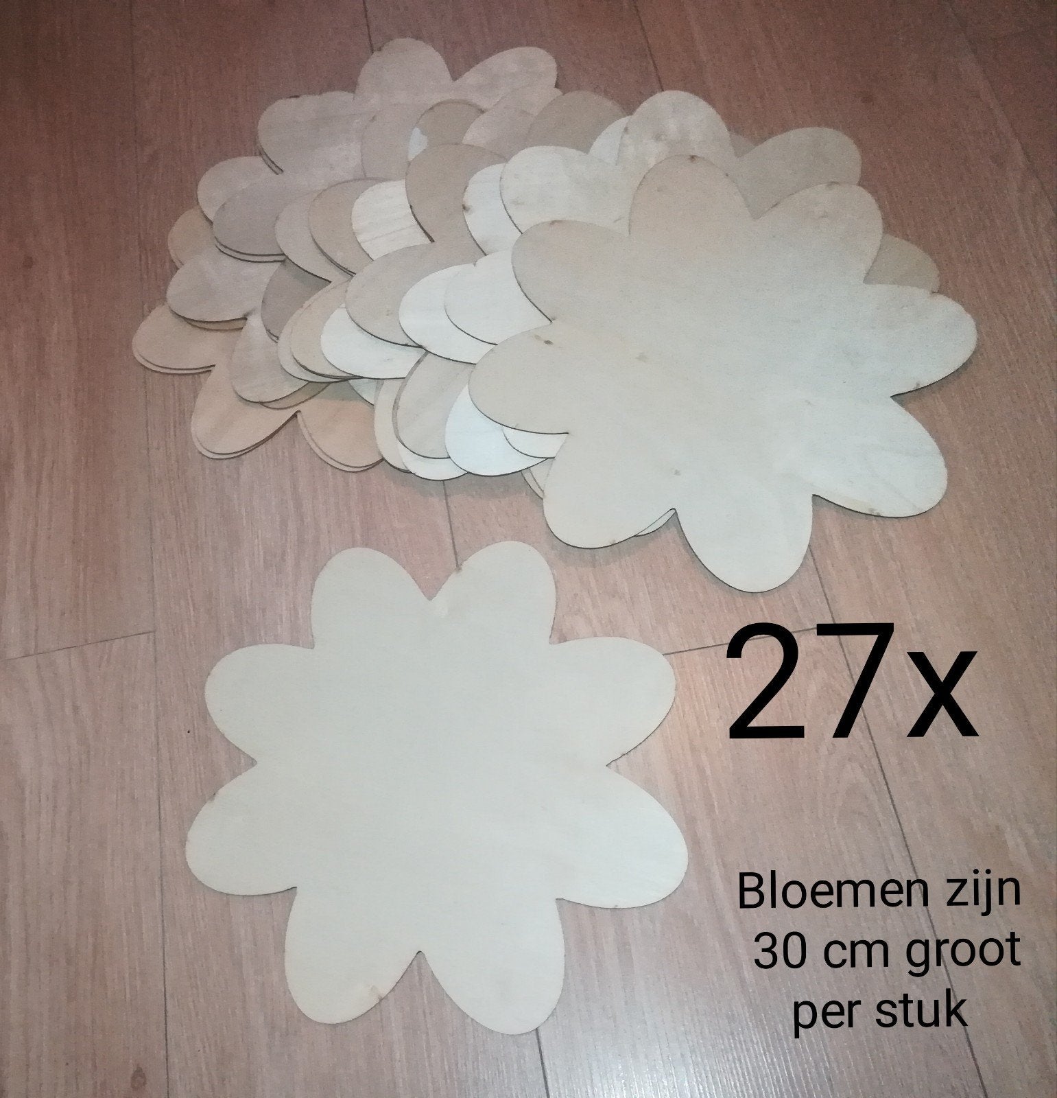 Houten vlinders bloemen zonnetjes dotpainting, Ophalen of Verzenden, Nieuw, Hout, Knutselmateriaal