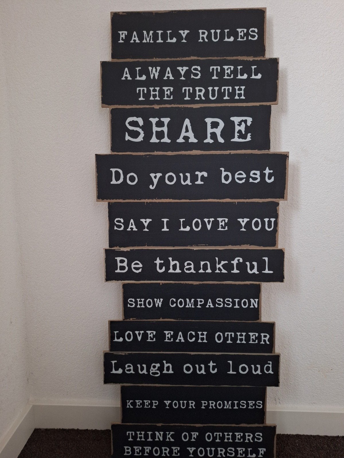 wandbord 96 cm hoog, Ophalen, Tekstbord, 96 cm, Met ophangmogelijkheid