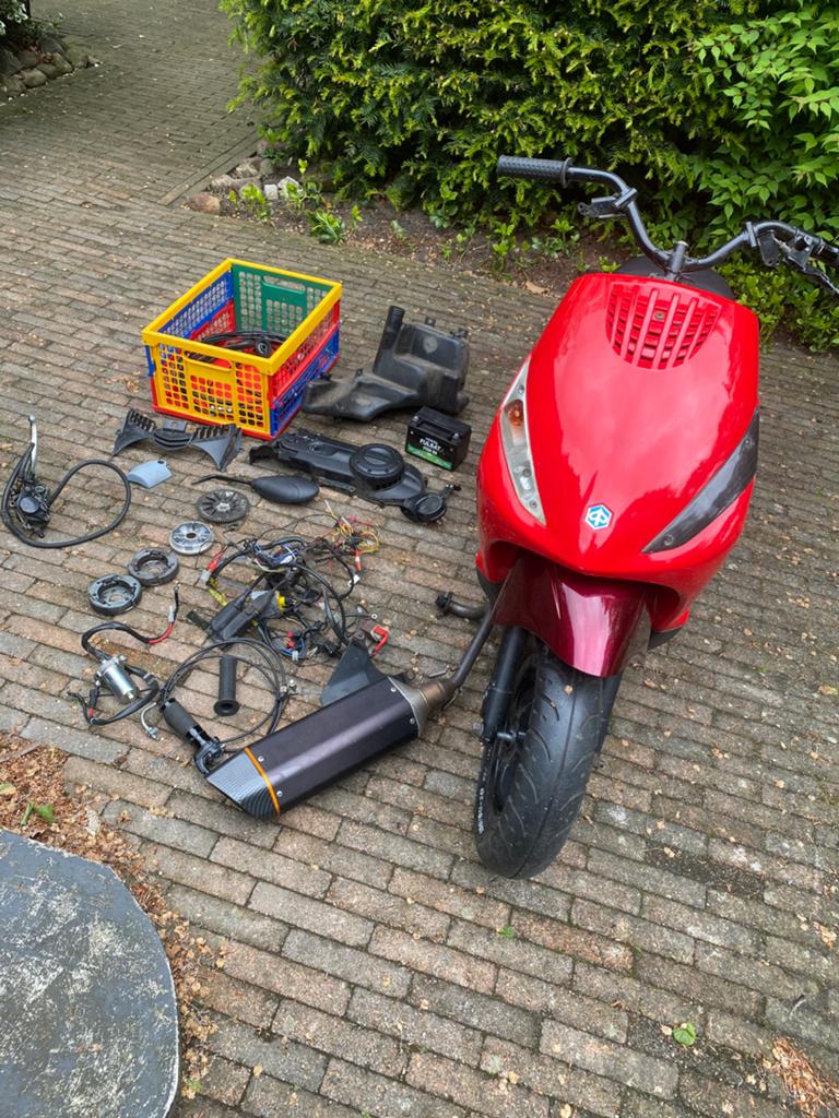 Piaggio zip scooter project brom met wok, Ophalen, Gebruikt, Maximaal 45 km/u, Zip