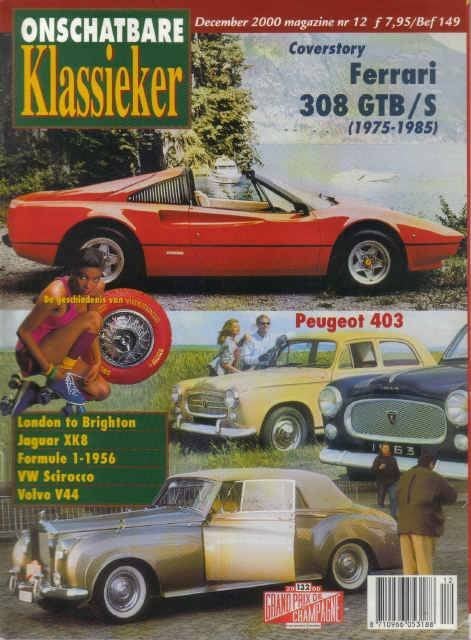 OK 12 2000 : Ferrari 308 - Peugeot 403 - VW Scirocco MK1, Boeken, Ophalen of Verzenden, Gelezen, Algemeen