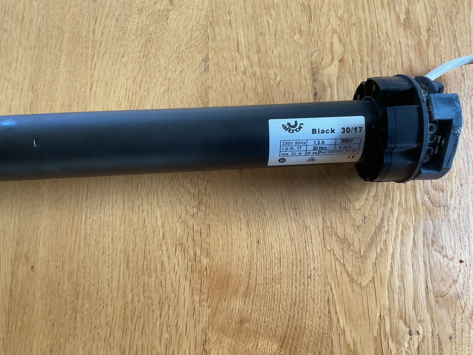 Zonnescherm buismoter, Ophalen of Verzenden, Zo goed als nieuw, Wit, Minder dan 100 cm