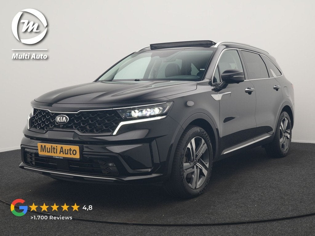 Kia Sorento 1.6 T-GDI 4WD DynamicPlusLine 265pk Dealer O.H., Gebruikt, Zwart, 4 cilinders, Zwart