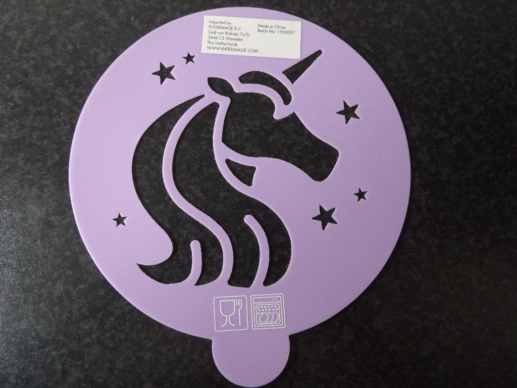 nieuw sjabloon unicorn 18 cm, Hobby en Vrije tijd, Taarten en Cupcakes maken, Ophalen of Verzenden, Nieuw, Taarten, Versiering