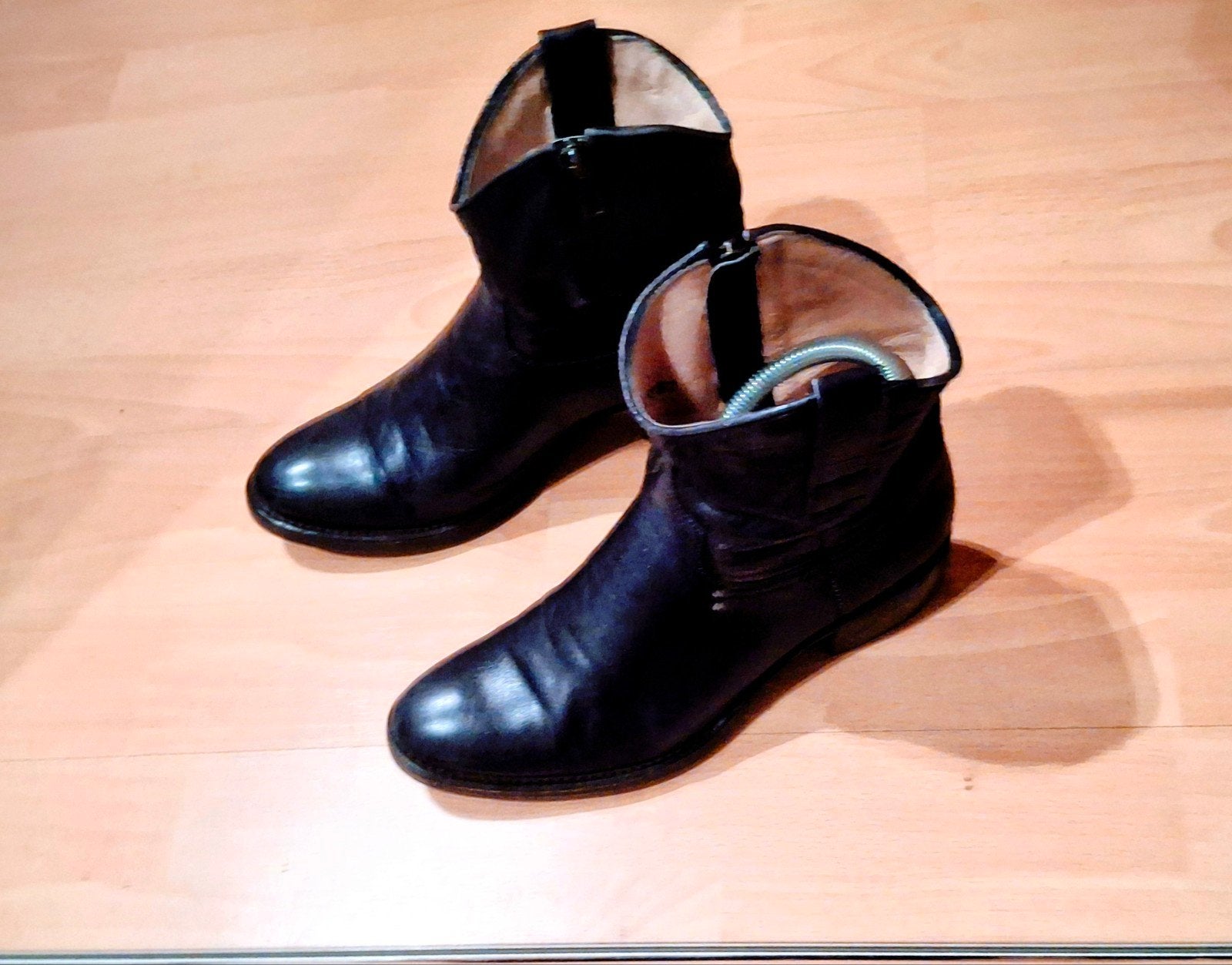 Lederen laarsjes Lia Staring by Sendra, Blauw, Lage of Enkellaarzen, Ophalen of Verzenden, Zo goed als nieuw
