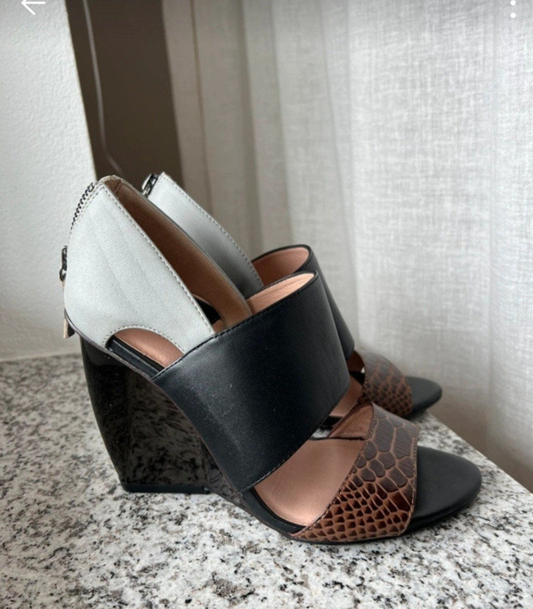 United Nude sandalen met hak - Maat 38, United Nude, Zwart, Zo goed als nieuw, Sandalen of Muiltjes