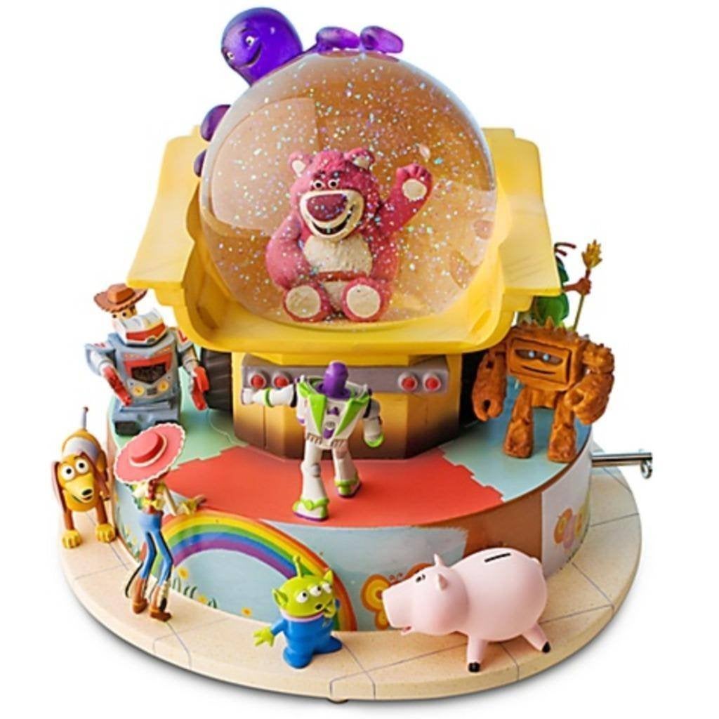 Disney Toy Story 3 Snowglobe muziekdoos, Ophalen of Verzenden, Overige figuren, Zo goed als nieuw, Beeldje of Figuurtje