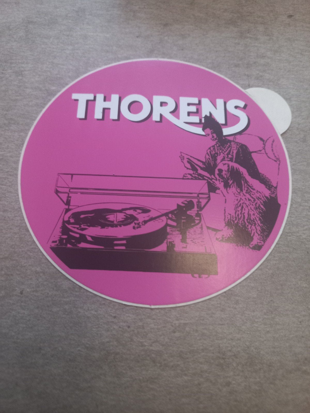 Thorens Platenspeler Sticker - Uniek Design, Ophalen of Verzenden, Nieuw
