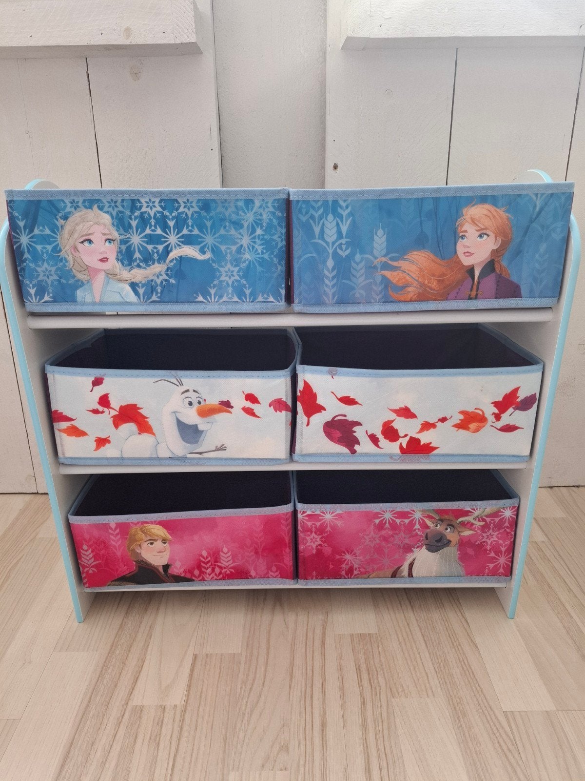 Frozen kast met 6 opbergmanden voor speelgoed, Ophalen, Gebruikt, Kast, 75 tot 100 cm