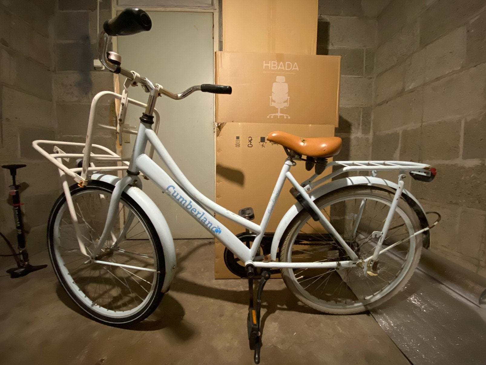 Leuke hemelsblauwe 26 inch stadsfiets, Fietsen en Brommers, Ophalen, Gebruikt, Terugtraprem, 26 inch of meer
