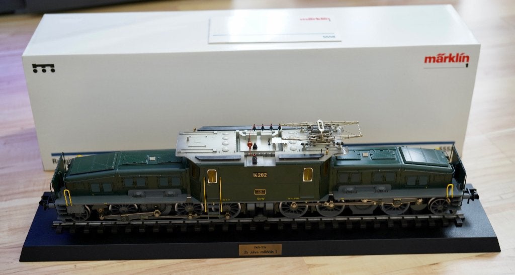 Märklin Spur 1 5558 Elektrolokomotive (25 Jahre Märklin), Wisselstroom, Locomotief, Ophalen of Verzenden, Zo goed als nieuw