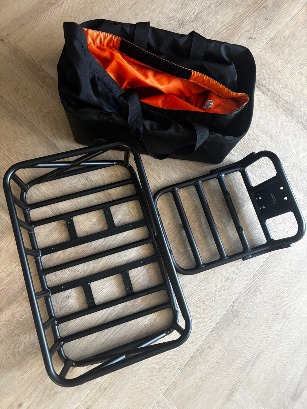 Rad Powerbikes Front Rack/Bagagemand en tas (origineel), Ophalen, Gebruikt