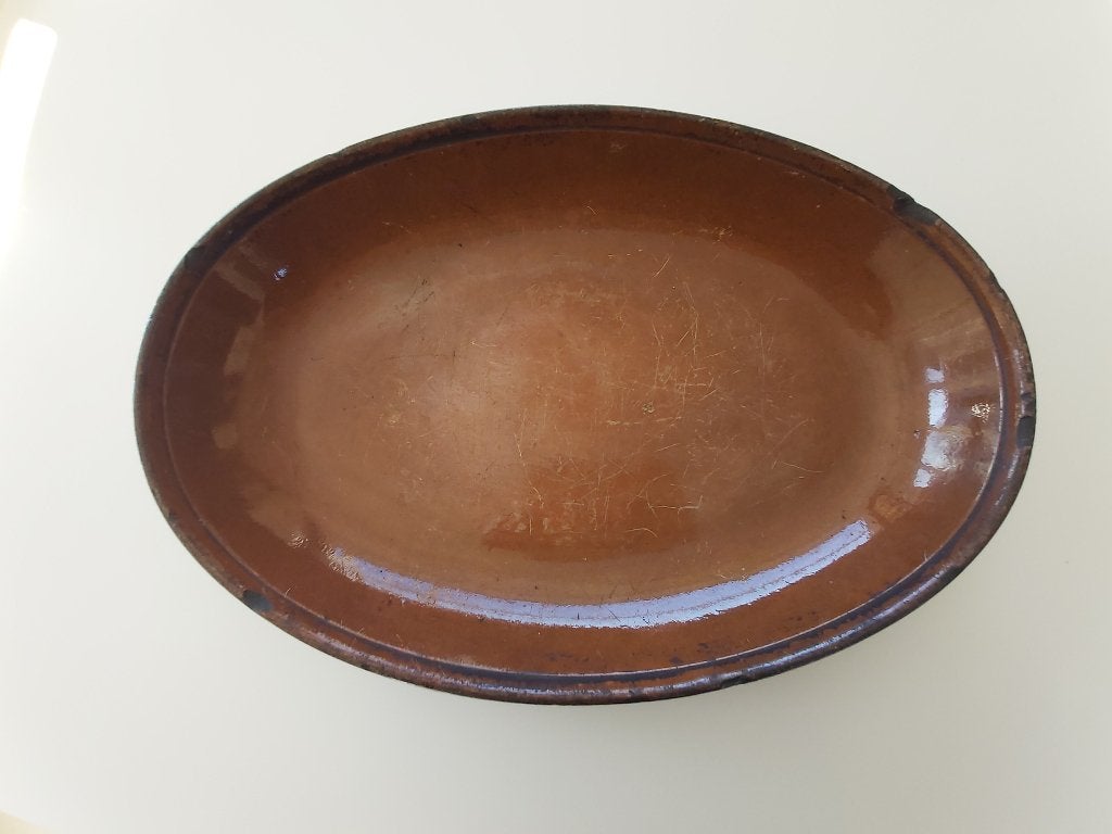 Prachtige XXL (50 cm) oude franse ovenschaal Revol StUze, Antiek en Kunst, Ophalen of Verzenden