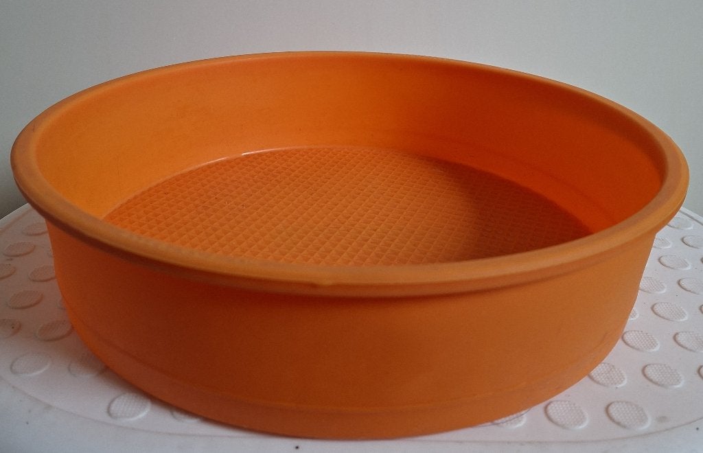 Siliconen Bakvorm Rond Ø 24cm, Hoogte 6cm.  Anti-aanbak., Ophalen of Verzenden, Overige typen, Gebruikt, Rubber/elastomeren