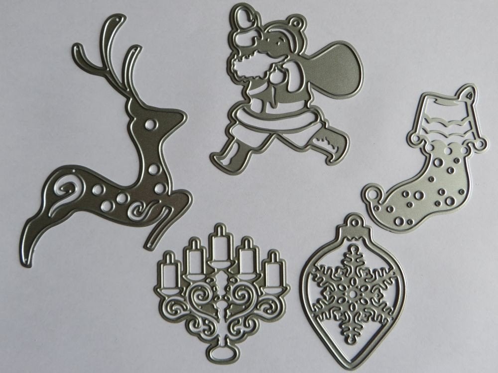 Snijmallen Kerst 5 stuks per foto ., Ophalen, Zo goed als nieuw, Kerst, Pons of Mal