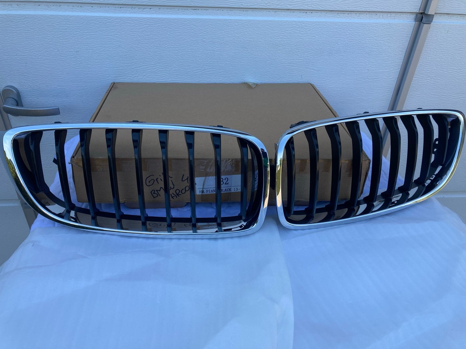 Originele BMW Nieren Chroom 4 Serie F32 F33 F36 Z.G.A.N., Ophalen, Gebruikt, Voor, Bumper