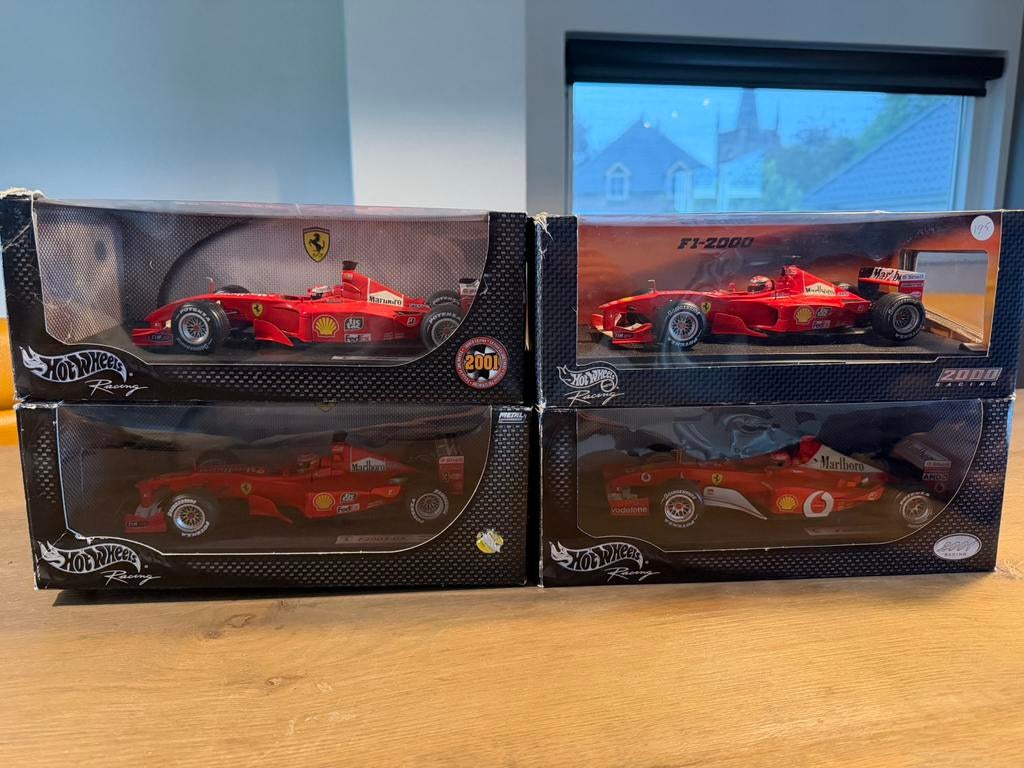 Hotweels Ferrari set Michael Schumacher, Ophalen of Verzenden, Hot Wheels