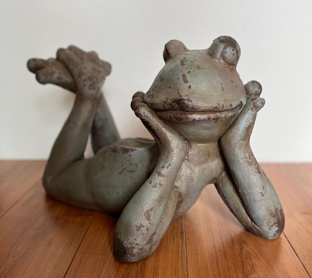 Kikker van polystone., Ophalen, Overige onderwerpen, Kunststof, Beeld
