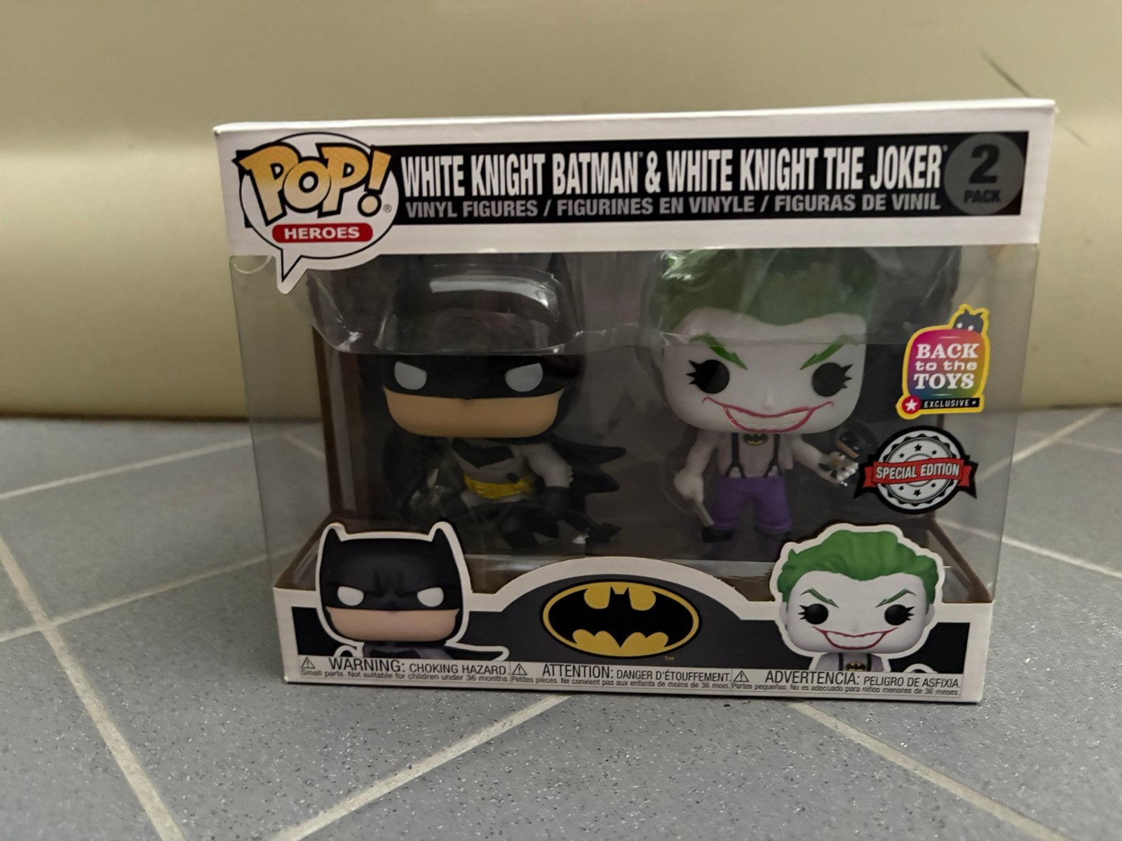 White knight batman & white knight the joker funko pop 2pack, Verzamelen, Ophalen of Verzenden, Zo goed als nieuw