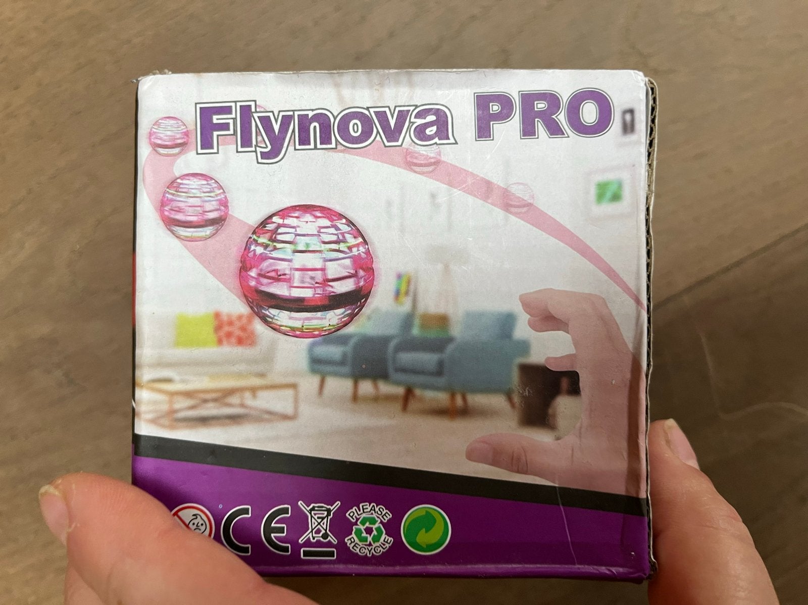 Flynova Pro Vliegende Spinner met RGB LED Licht, Ophalen of Verzenden, Zo goed als nieuw