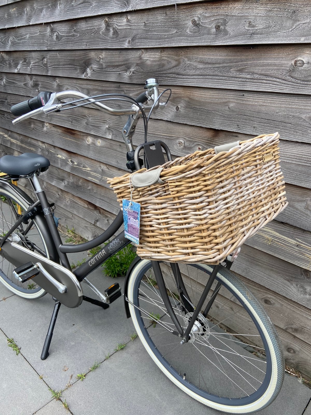 Cortina (mama)Damesfiets – 7 versnellingen – rieten mand, 56 cm of meer, Ophalen, Zo goed als nieuw, Versnellingen