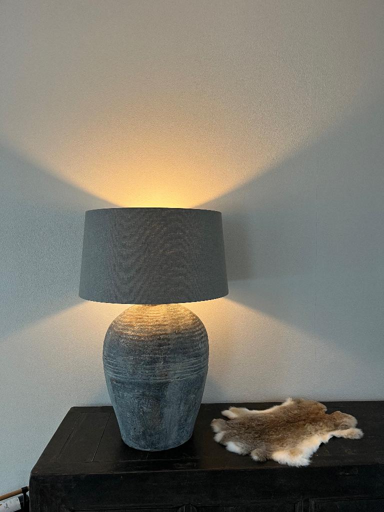 Authentieke kruiklamp, Huis en Inrichting, Lampen | Tafellampen, Ophalen, Zo goed als nieuw, Landelijk, 50 tot 75 cm