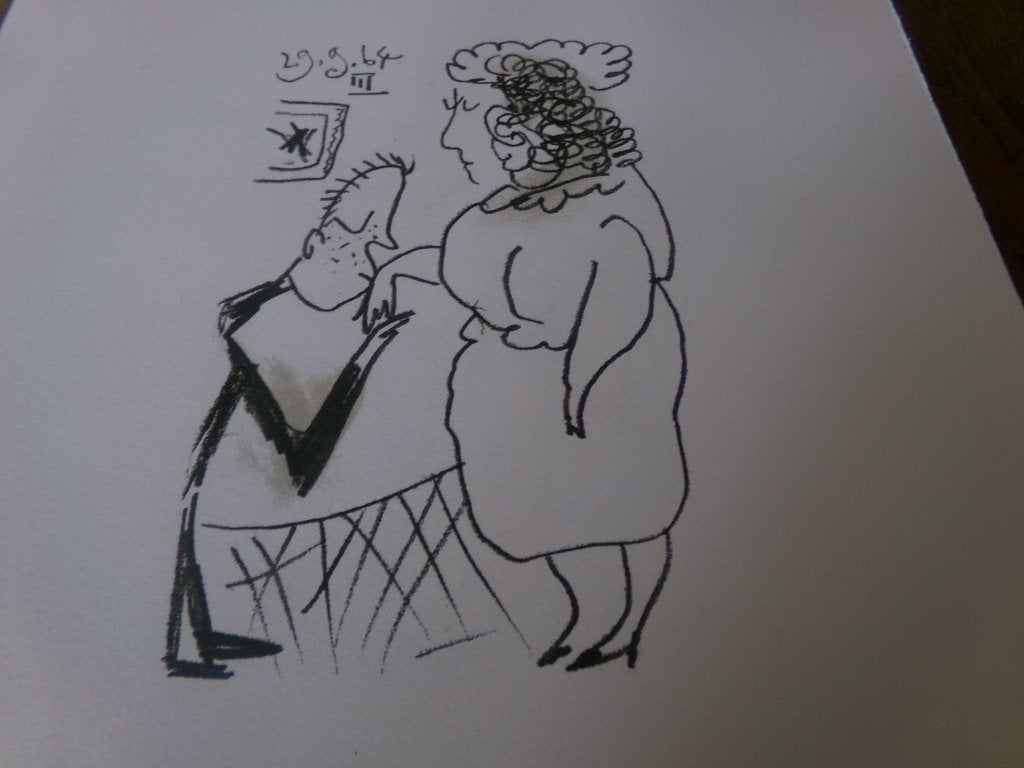 Pablo Picasso – The Taste of Happiness, Planche XLI, 1970, Antiek en Kunst, Ophalen of Verzenden, Lithografie