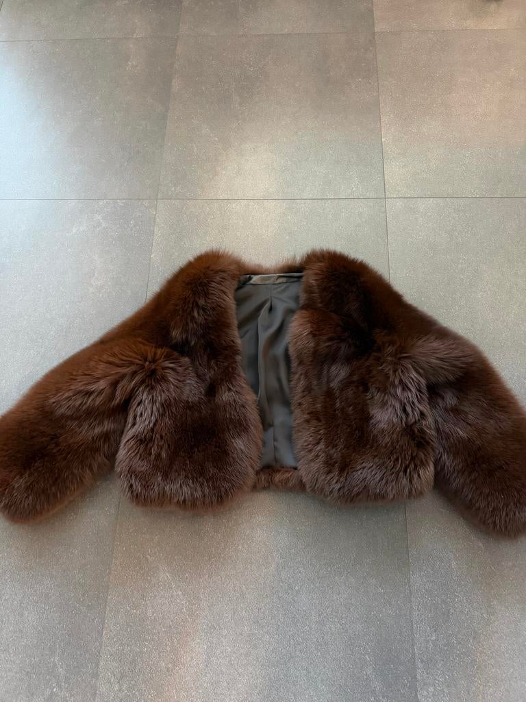 Bontjasje van Saga Furs, maat S, Ophalen of Verzenden, Nieuw, Maat 36 (S), Bruin