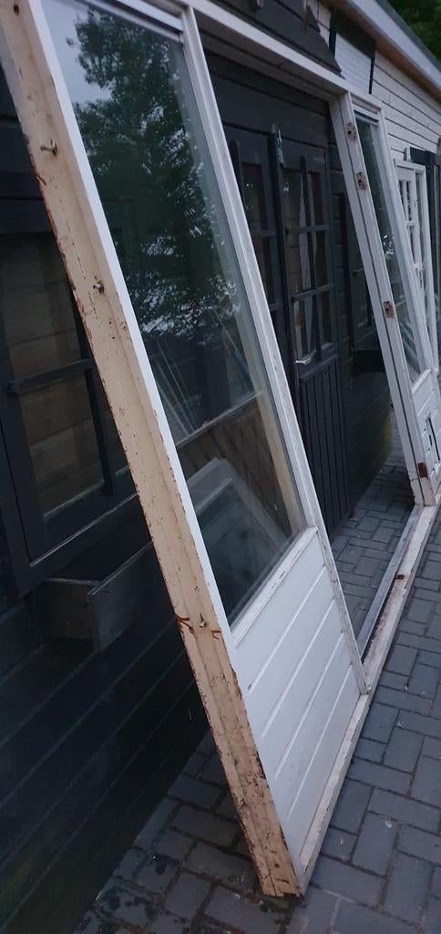 Tuindeuren openslaande deuren
Met zijramen
Kozijn Hardhout, Gebruikt, Deurkozijn, 225 cm of meer, Ophalen of Verzenden