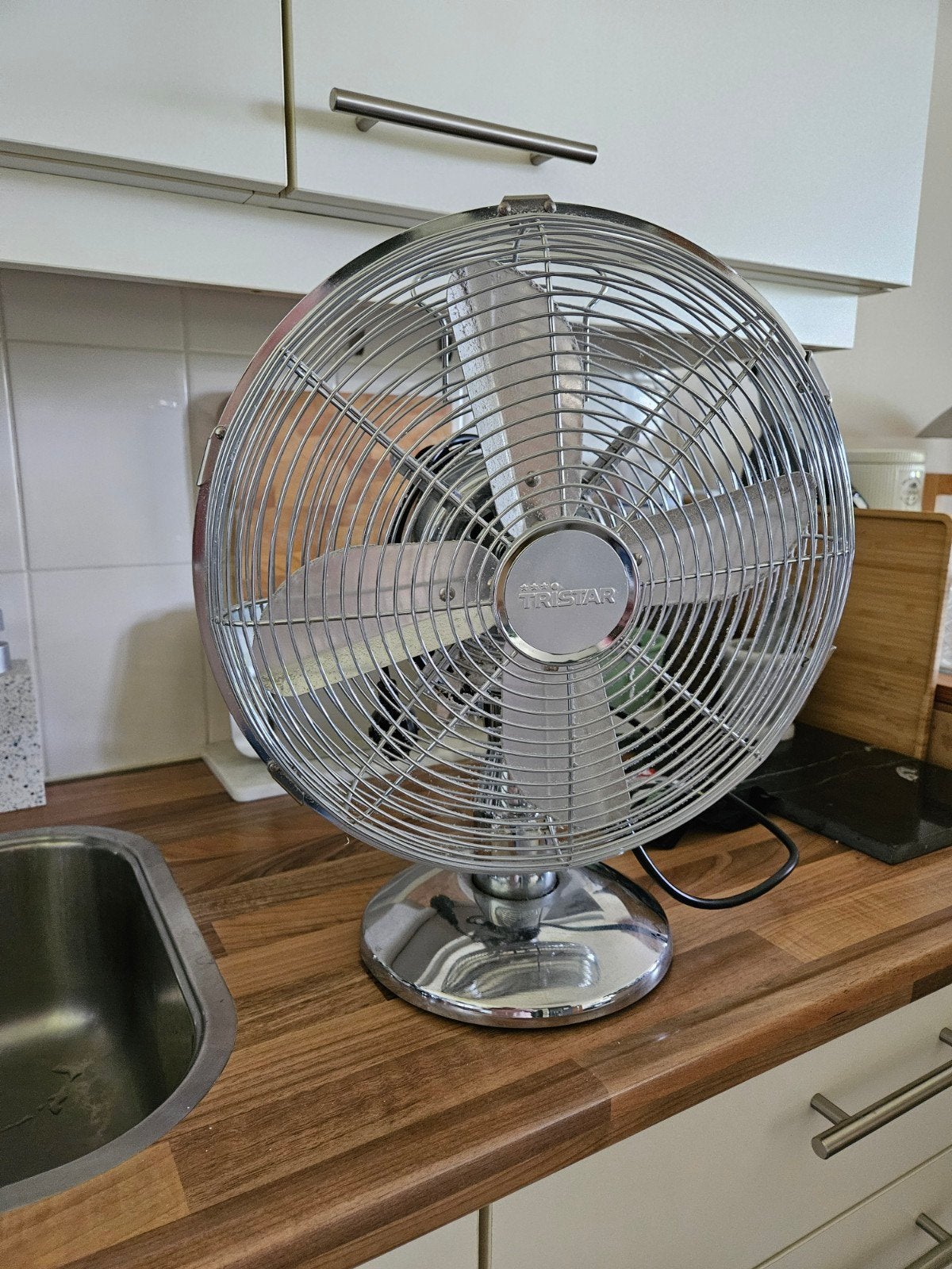'Retro' tafelventilator, Witgoed en Apparatuur, Ventilatoren, Ophalen, Tafelventilator