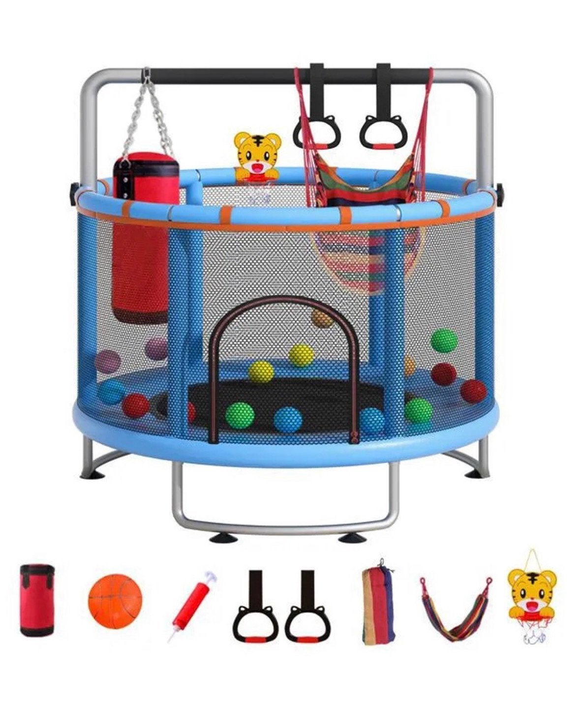 Multifunctionele Trampoline Ø150 cm-en hangmat-Draagvermogen, Kinderen en Baby's, Speelgoed | Buiten | Trampolines, Ophalen of Verzenden