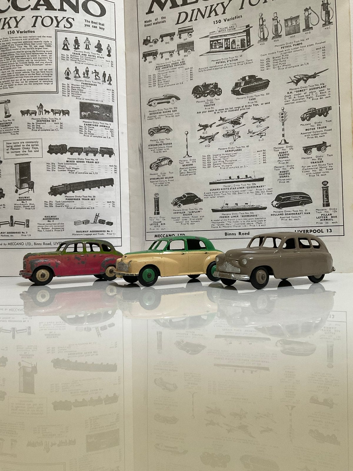 Dinky’s Morris, Standard en Austin (set van 3) jaren 1950, Ophalen of Verzenden