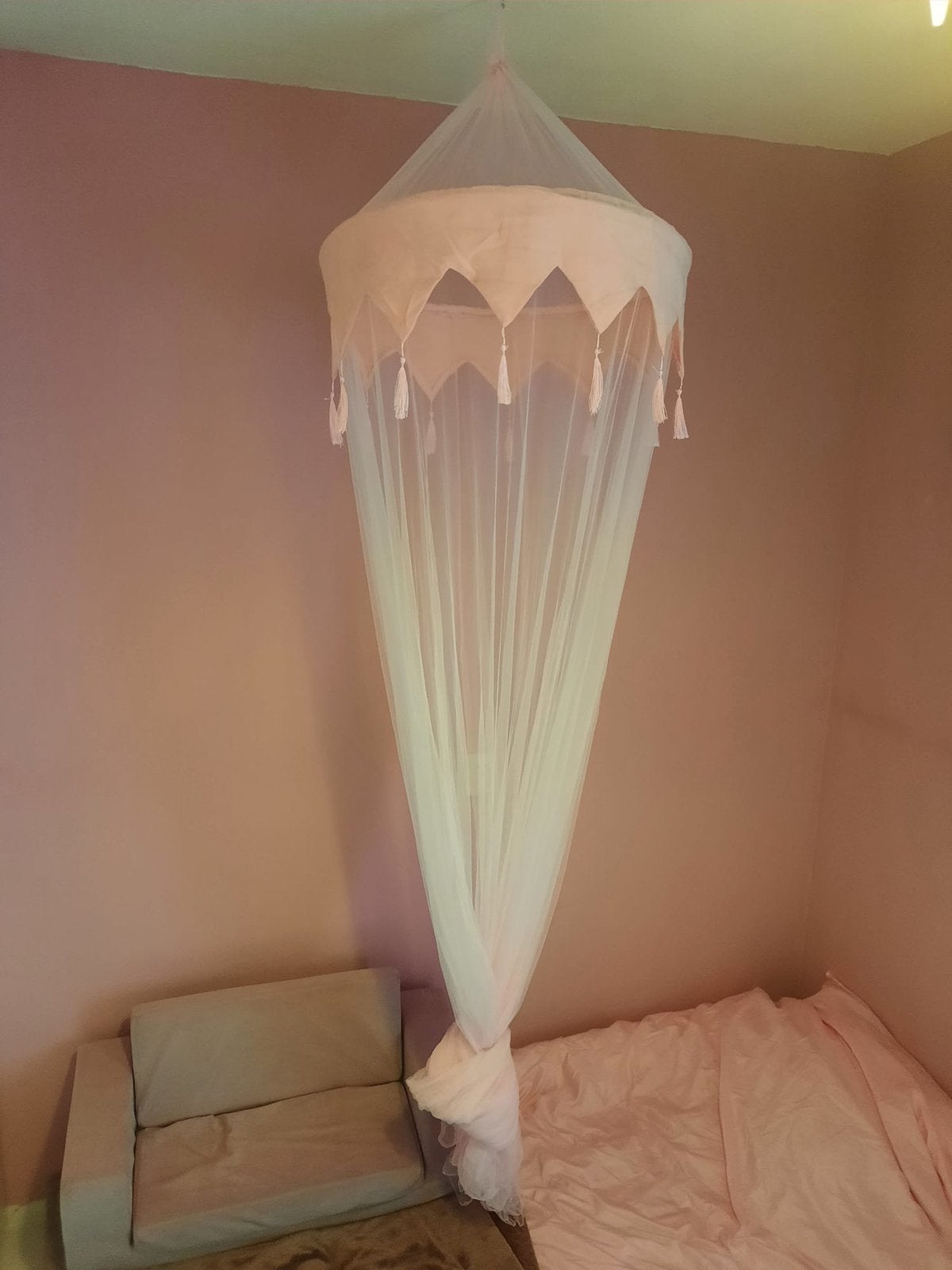 Licht roze klamboe, Ophalen, Zo goed als nieuw, Klamboe