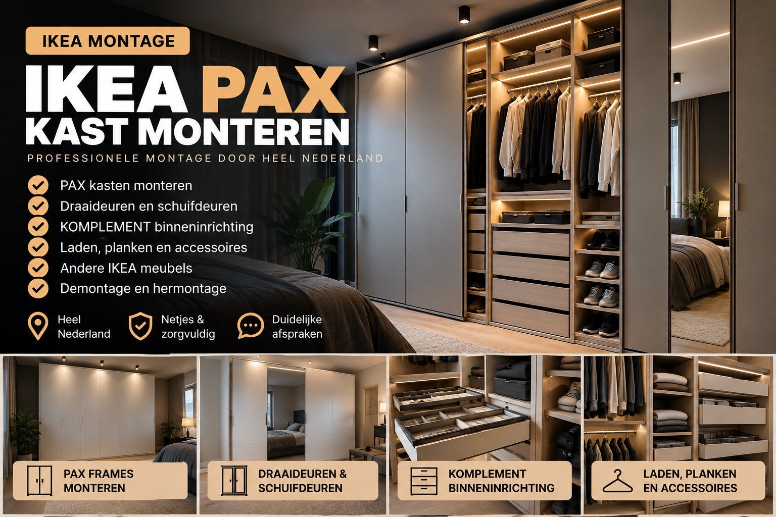 IKEA PAX kast monteren | IKEA meubelmontage | Heel NL, 24-uursservice