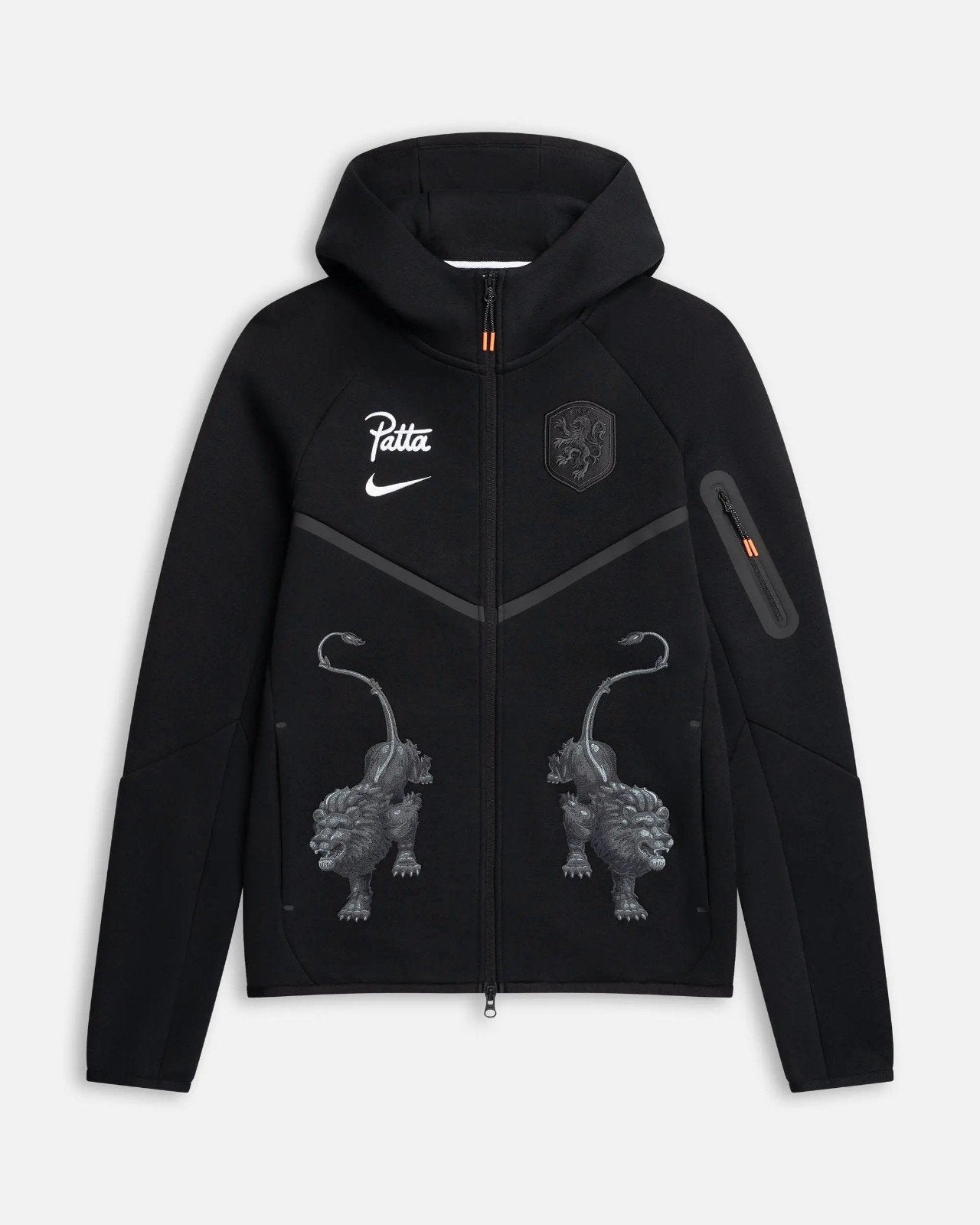 Nike x Patta KNVB Tech Fleece vest - Maat M, Kleding | Heren, Truien en Vesten, Nike x Patta, Maat 48/50 (M), Zwart, Nieuw