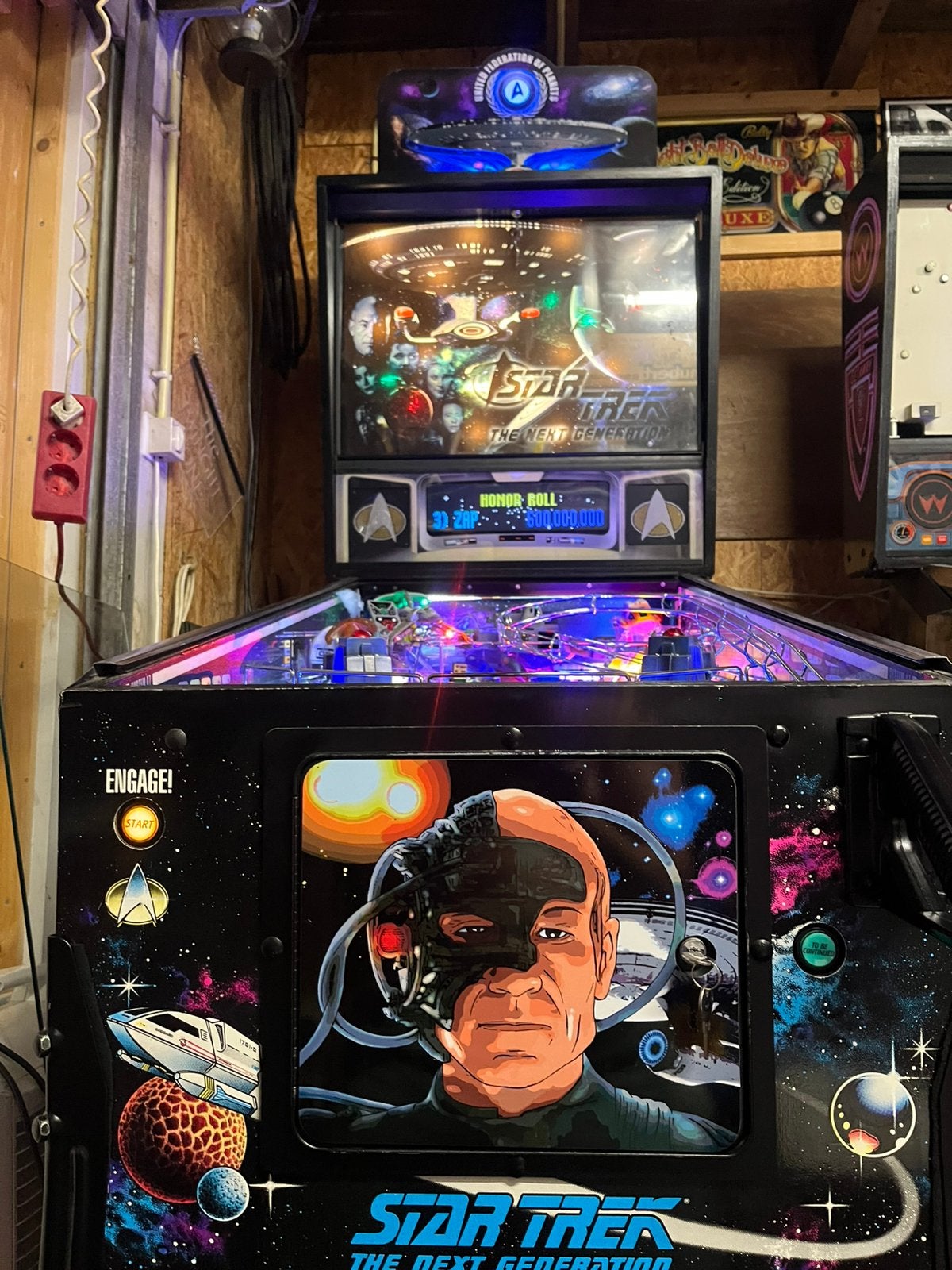 Startrek the next generation (topstaat), Ophalen, Zo goed als nieuw, Flipperkast