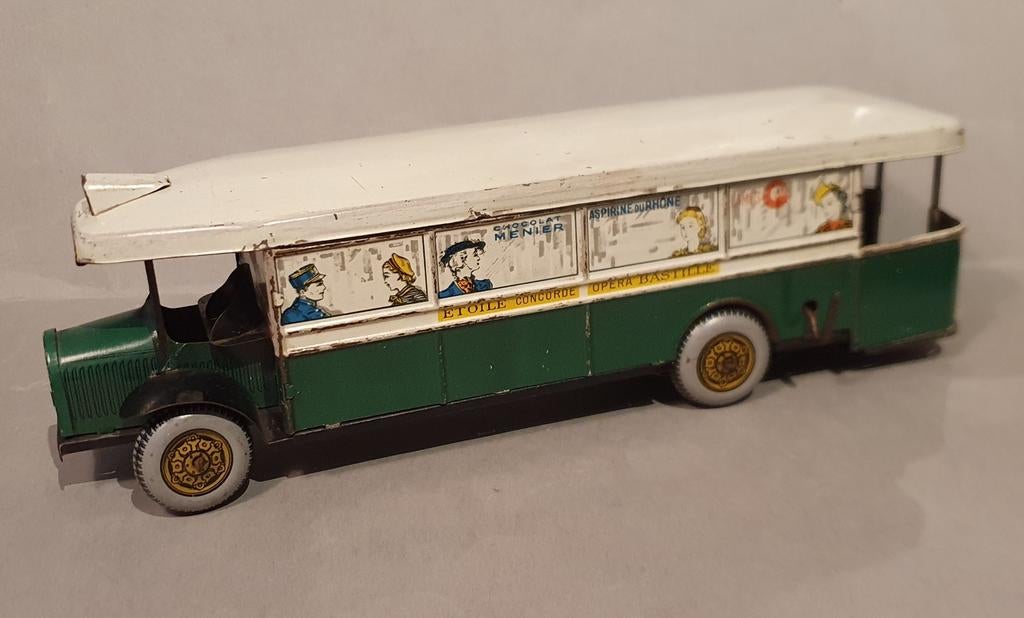 Oude blikken Charles Rossignol Autobus - Jaren '30/'40., Ophalen of Verzenden
