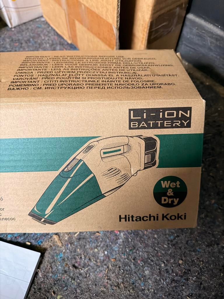 Hitachi Koki Kruimeldief 14.4V R 14DL - Wet & Dry, Witgoed en Apparatuur, Stofzuigers, Ophalen of Verzenden, Nieuw, Reservoir