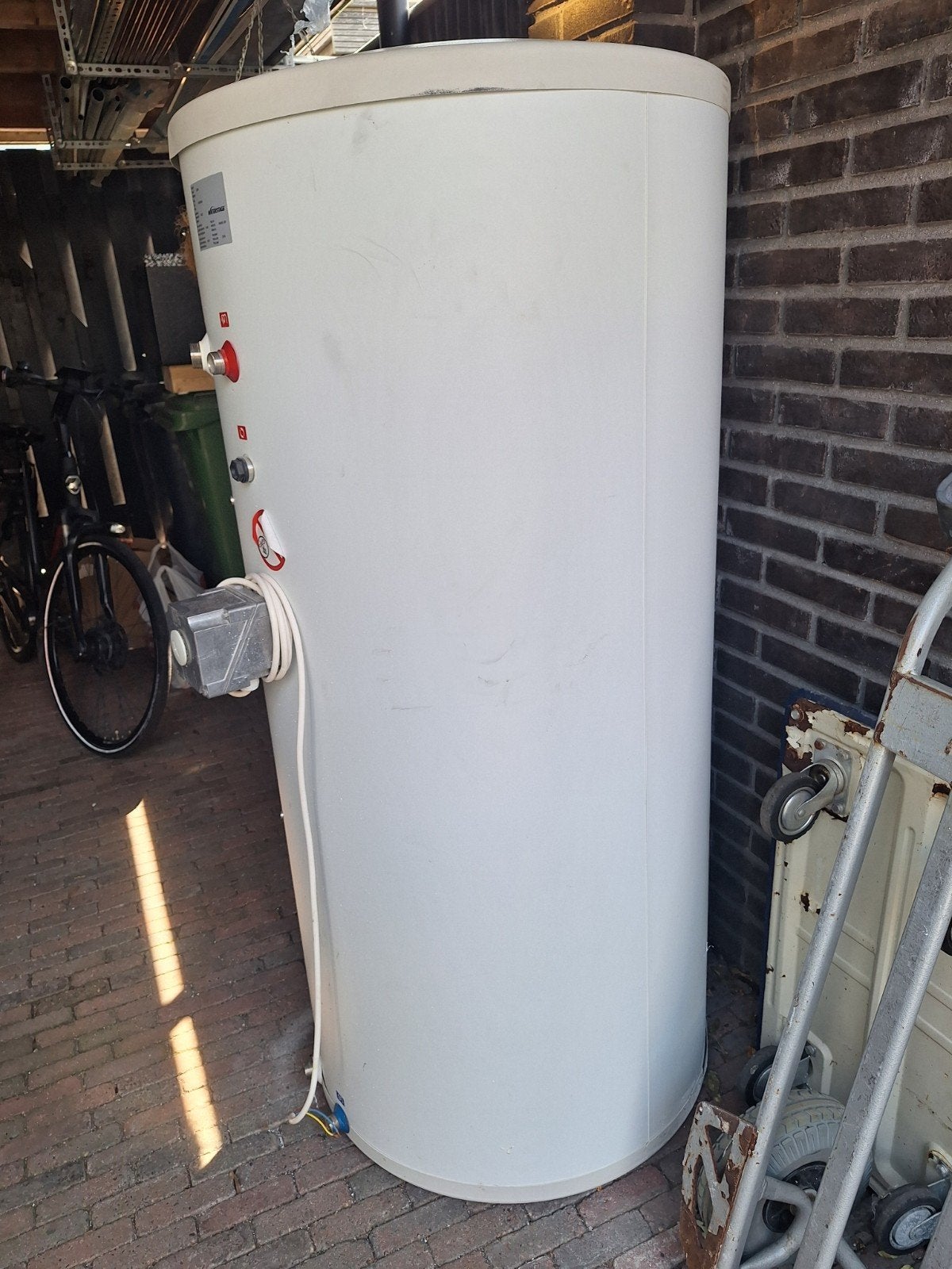 Warmtepomp boiler RVS 200 liter, 100 liter of meer, Ophalen, Boiler, Minder dan 3 jaar oud