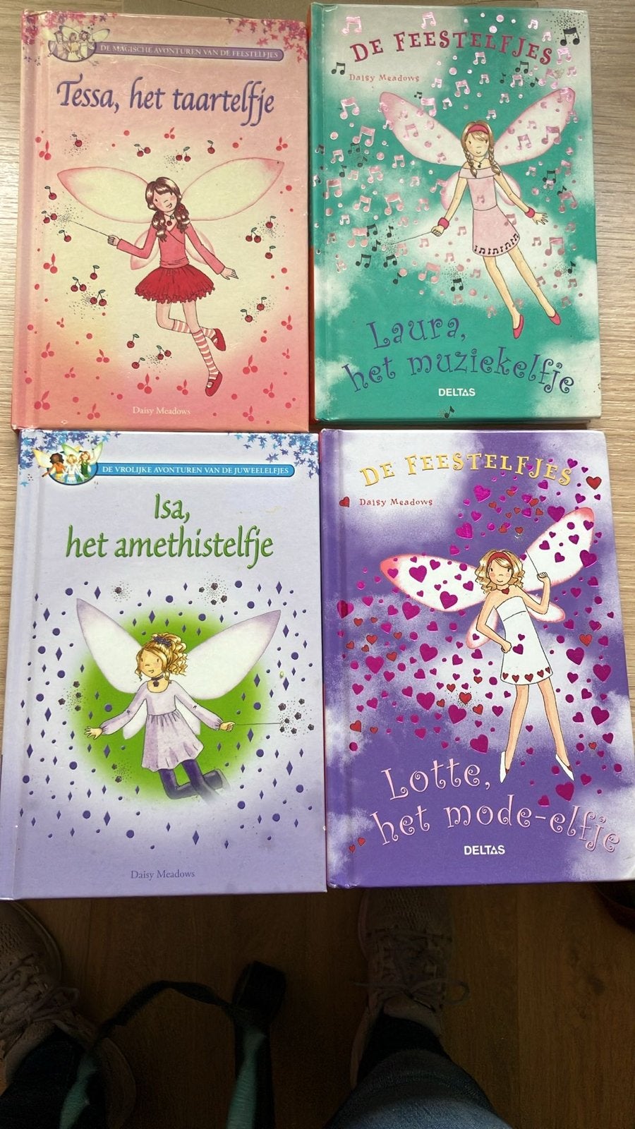 De Feestelfjes Boeken - Tessa, Laura, Isa, Lotte, Boeken, Ophalen of Verzenden, Zo goed als nieuw, Sprookjes