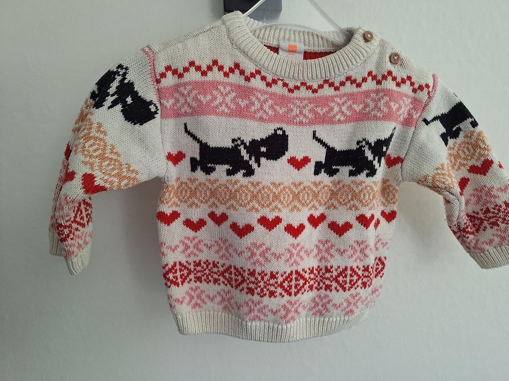 Takkie Trui Hema maat 68, Kinderen en Baby's, Ophalen of Verzenden, Zo goed als nieuw, Hema, Truitje of Vestje